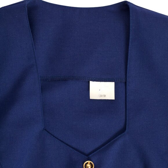 Sundazed (Germany) Canvas Weave Schurwolle Blend Pentagon T Blouse Azurite : M - Picture 2 of 8